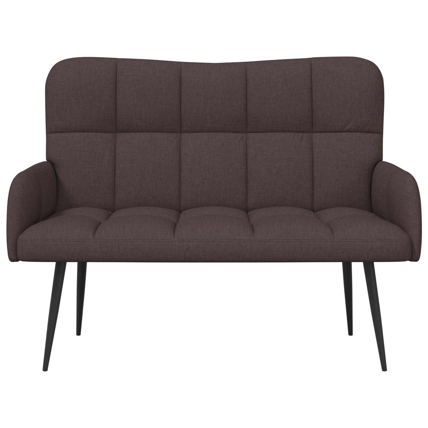 Twee Persoons Sofa Donkerbruin 115 x 61 x 87 cm Stof