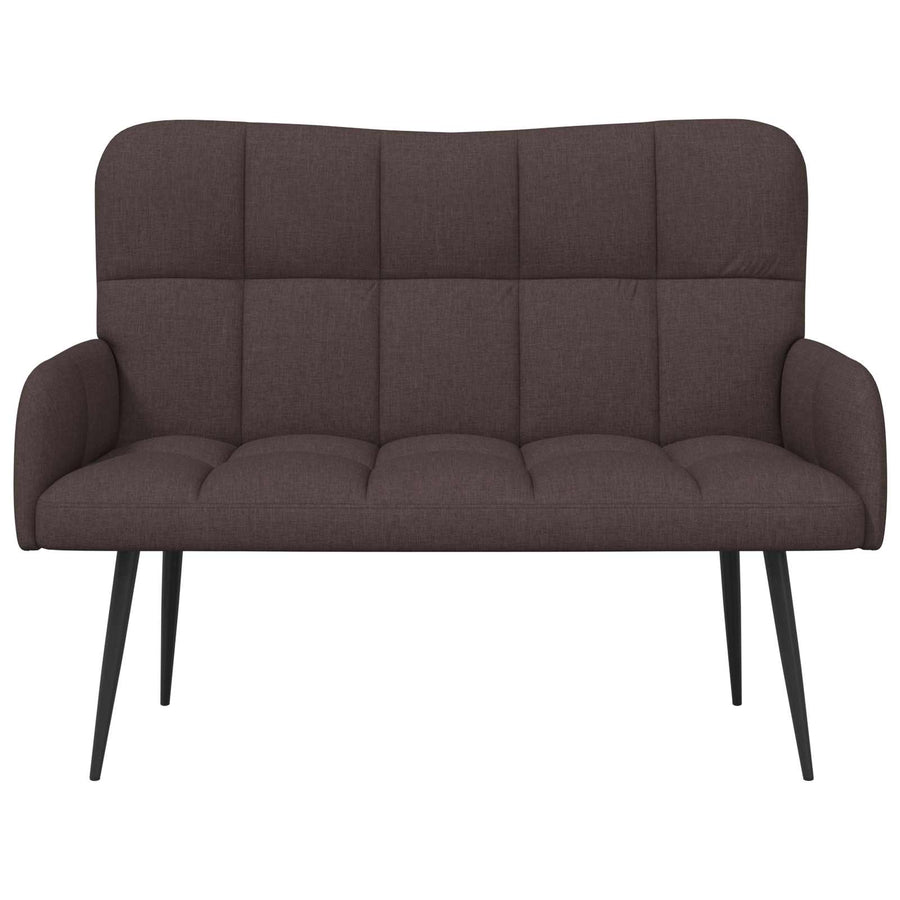 Twee Persoons Sofa Donkerbruin 115 x 61 x 87 cm Stof
