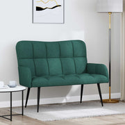 Sofa tweepersoons 115x61x87 cm donkergroen stof