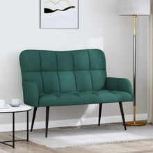 Twee Persoons Sofa Donkergroen 115 x 61 x 87 cm Stof