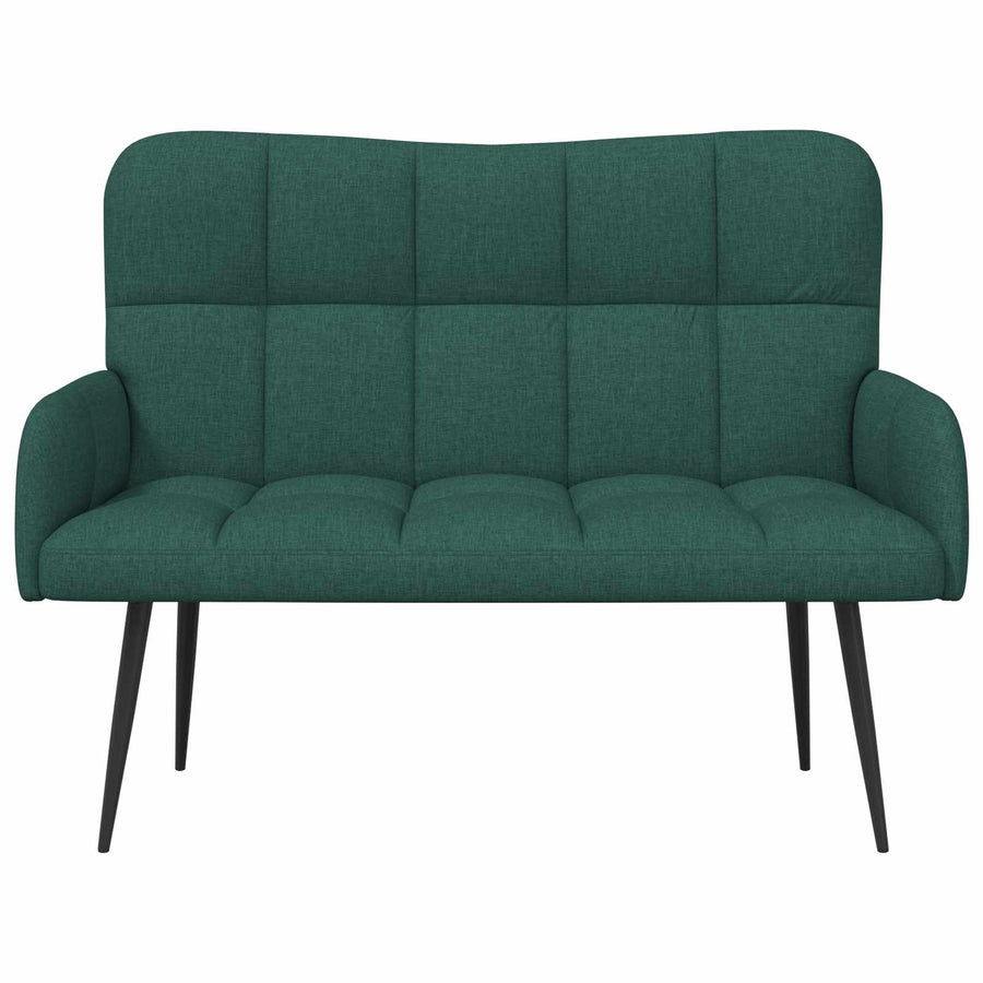 Twee Persoons Sofa Donkergroen 115 x 61 x 87 cm Stof