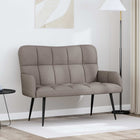 Two-Seater Sofa Taupe 115 x 61 x 87 cm Fabric