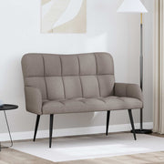 Sofa 2-persoons taupe 115x61x87 cm stof