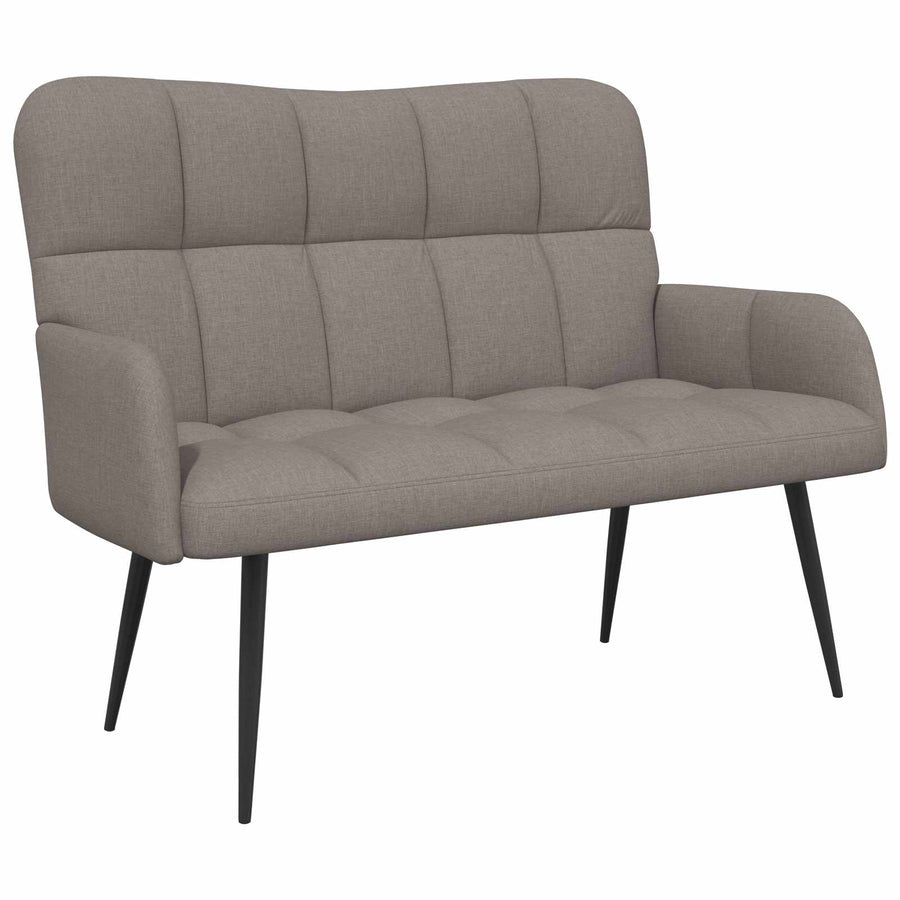 Twee Persoons Sofa Taupe 115 x 61 x 87 cm Stof