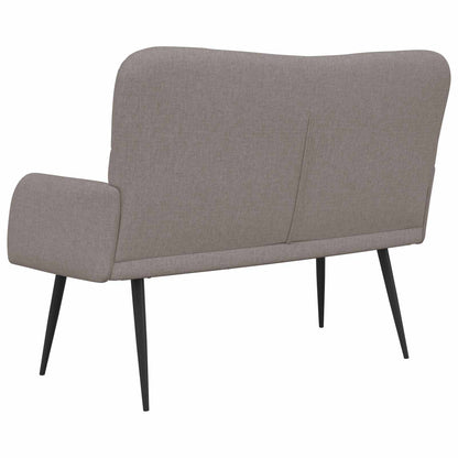 Twee Persoons Sofa Taupe 115 x 61 x 87 cm Stof