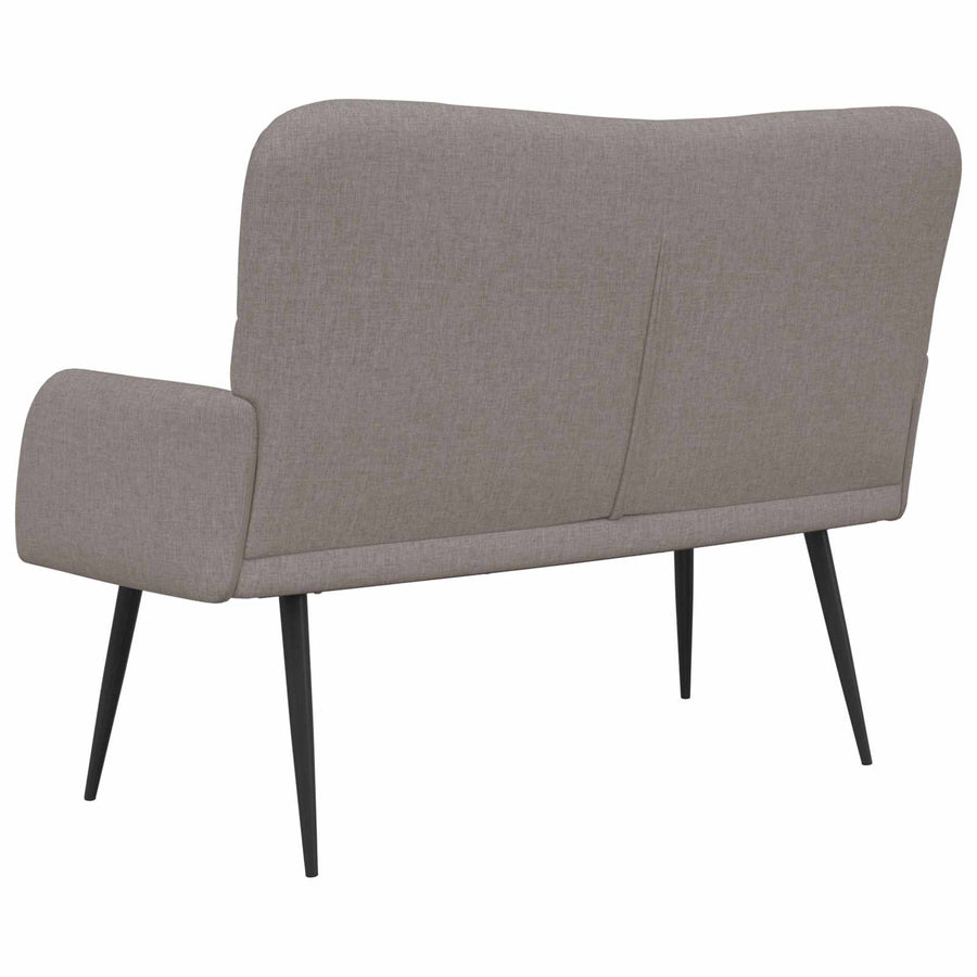 Twee Persoons Sofa Taupe 115 x 61 x 87 cm Stof