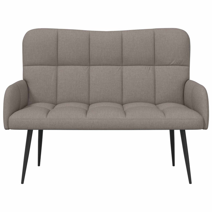 Twee Persoons Sofa Taupe 115 x 61 x 87 cm Stof