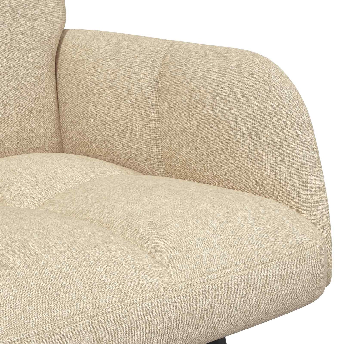 Twee Persoons Sofa Crème 115 x 61 x 87 cm Stof