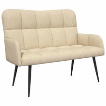 Twee Persoons Sofa Crème 115 x 61 x 87 cm Stof