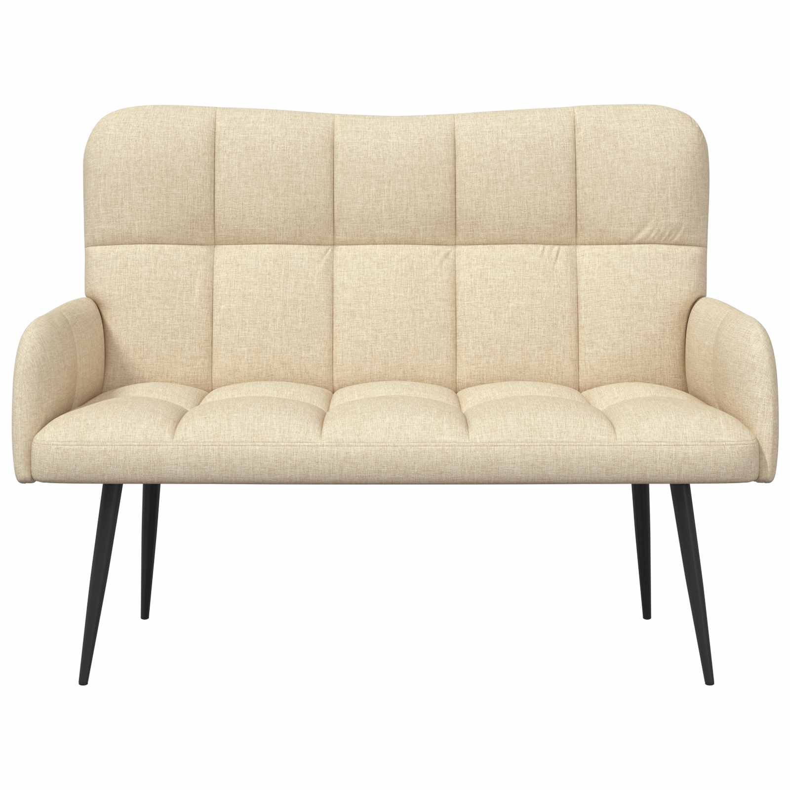 Twee Persoons Sofa Crème 115 x 61 x 87 cm Stof
