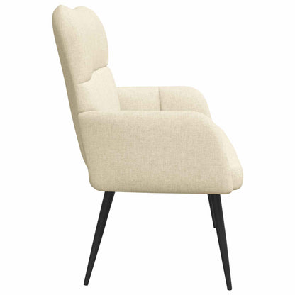Twee Persoons Sofa Crème 115 x 61 x 87 cm Stof