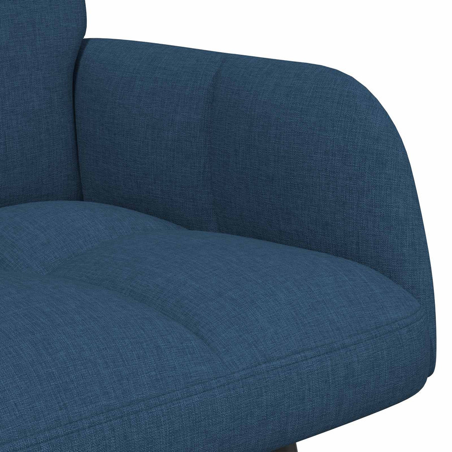 Twee Persoons Sofa Blauw 115 x 61 x 87 cm Stof