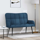 Two-Seater Sofa Blue 115 x 61 x 87 cm Fabric