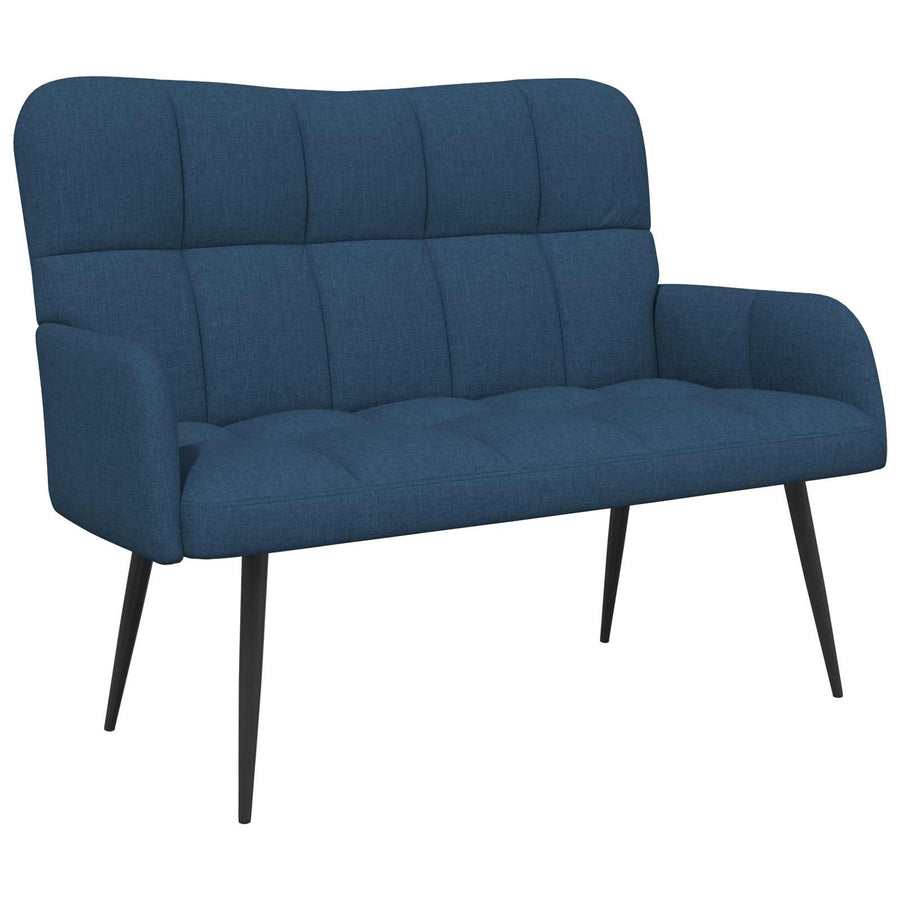 Twee Persoons Sofa Blauw 115 x 61 x 87 cm Stof