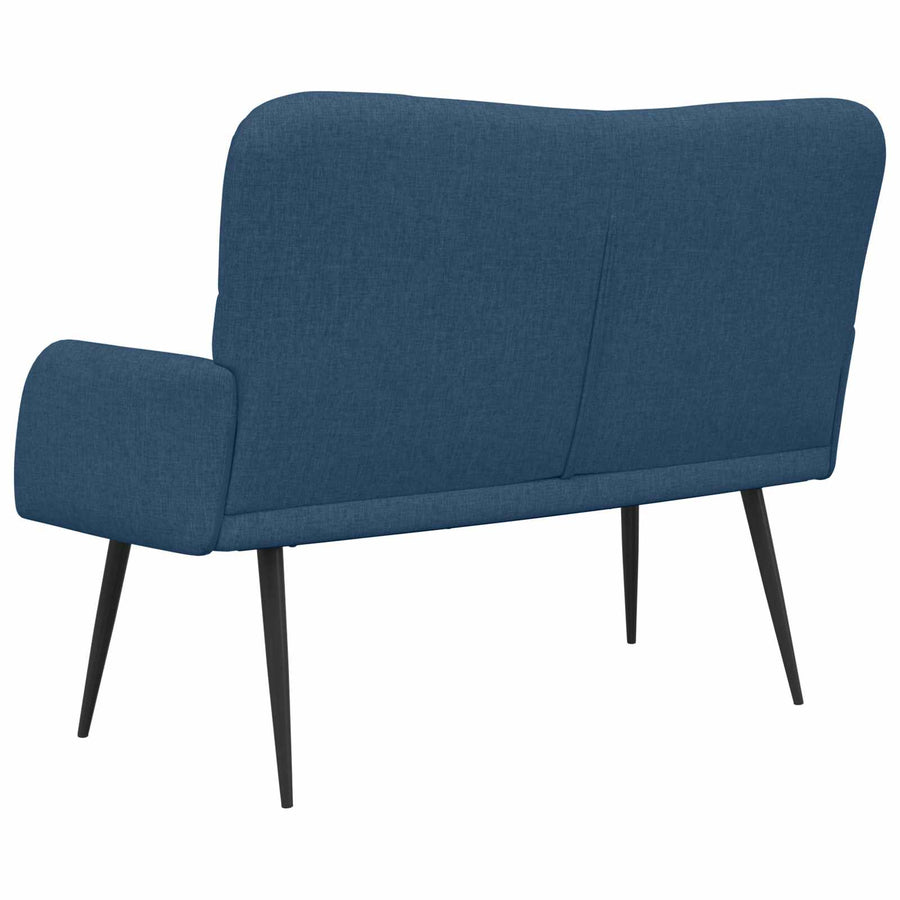 Twee Persoons Sofa Blauw 115 x 61 x 87 cm Stof