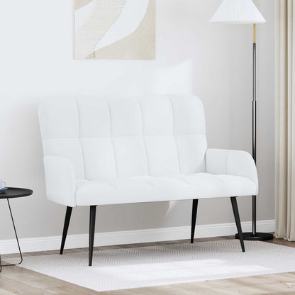 Twee Persoons Sofa Wit 115 x 61 x 87 cm Stof