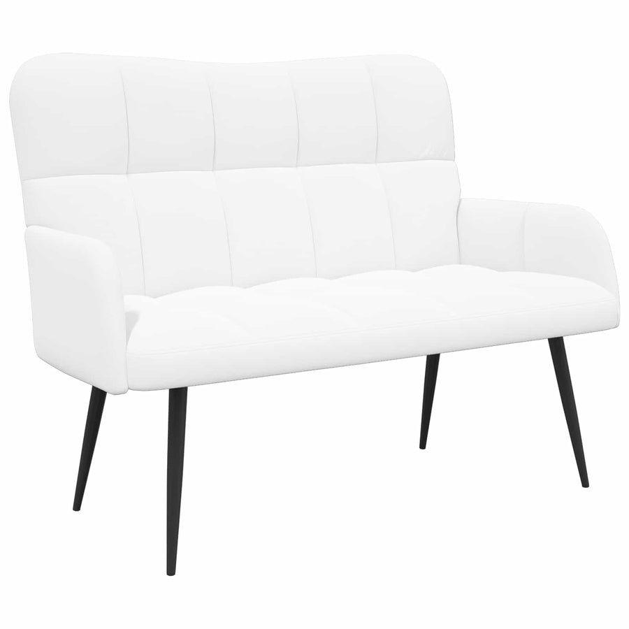 Twee Persoons Sofa Wit 115 x 61 x 87 cm Stof
