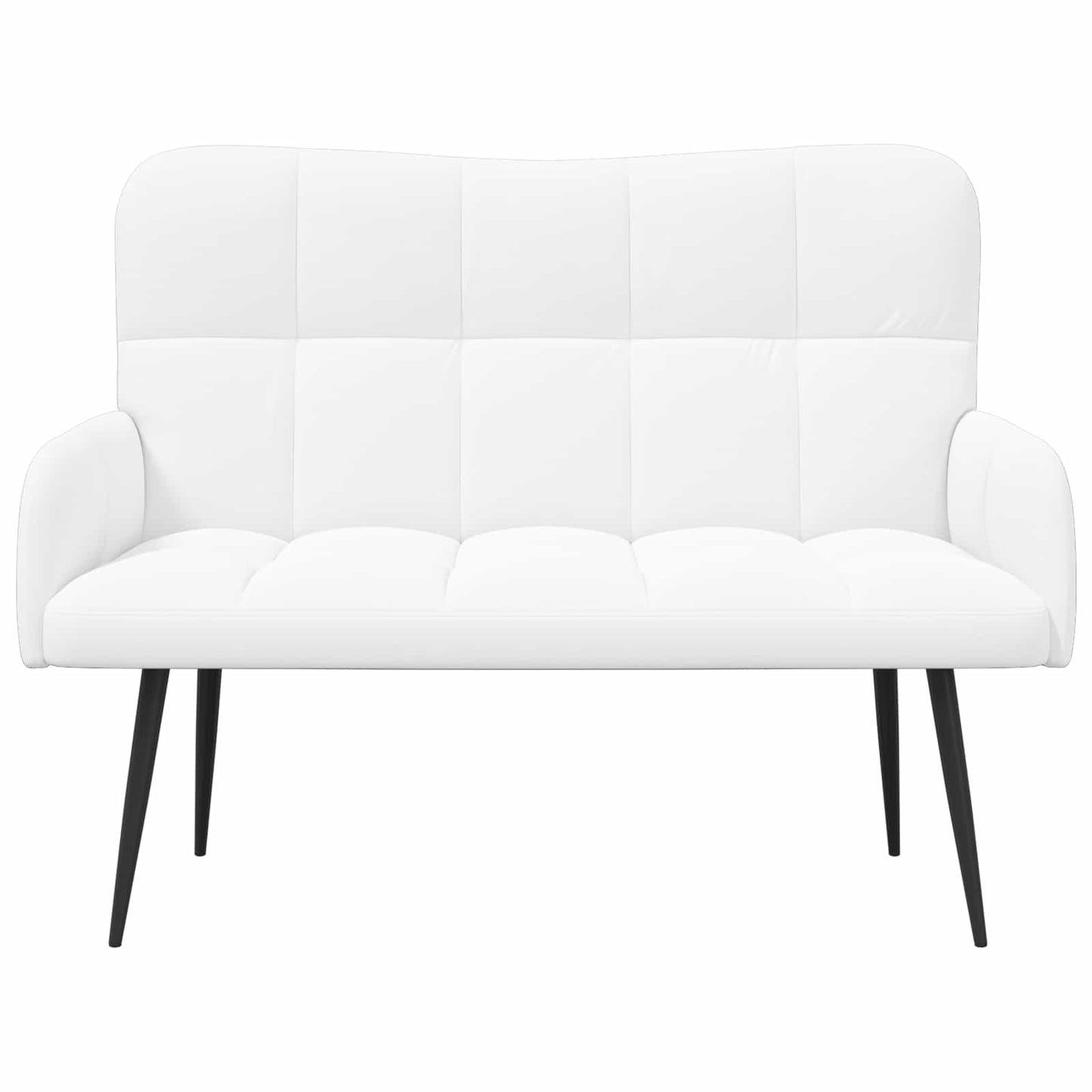 Twee Persoons Sofa Wit 115 x 61 x 87 cm Stof
