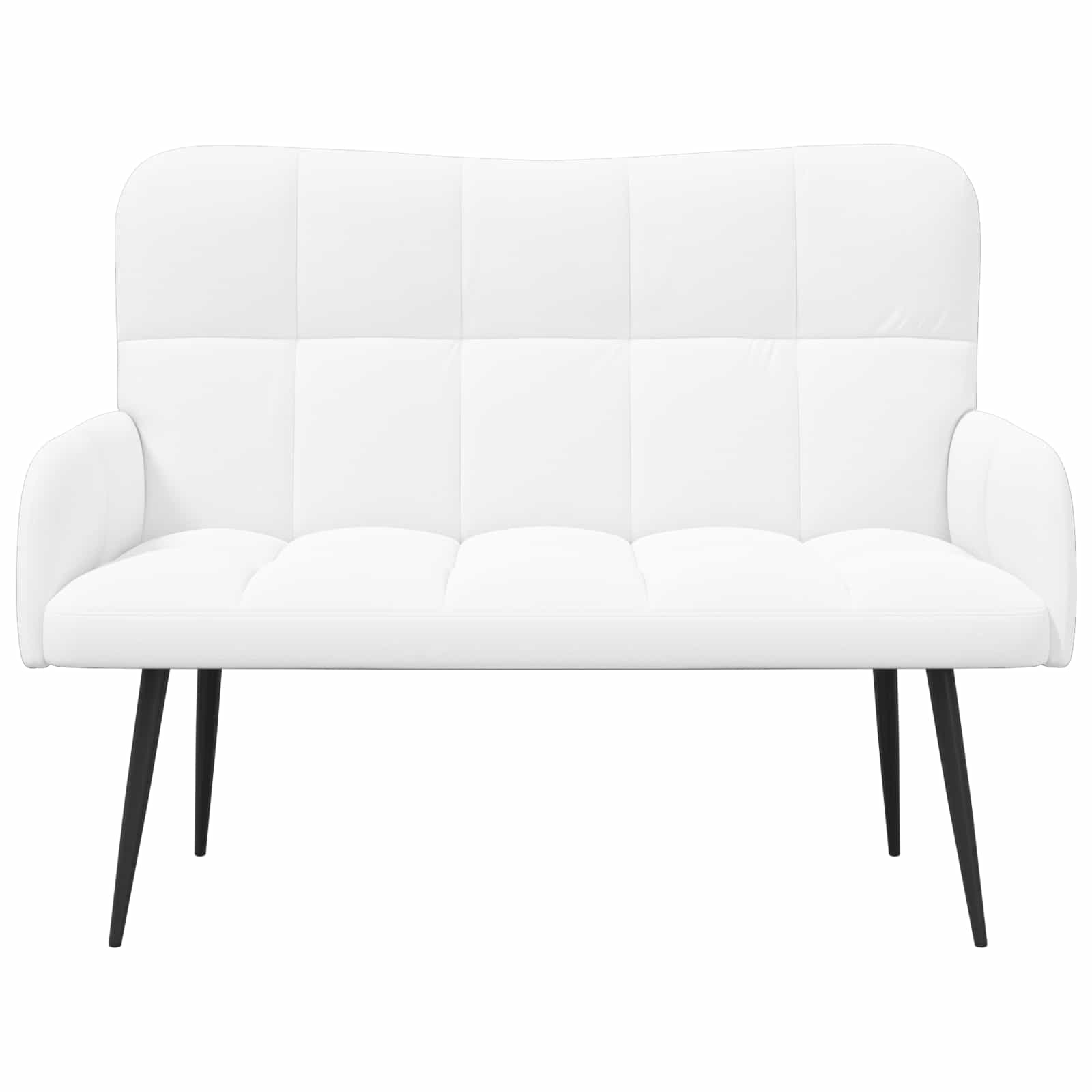 Twee Persoons Sofa Wit 115 x 61 x 87 cm Stof