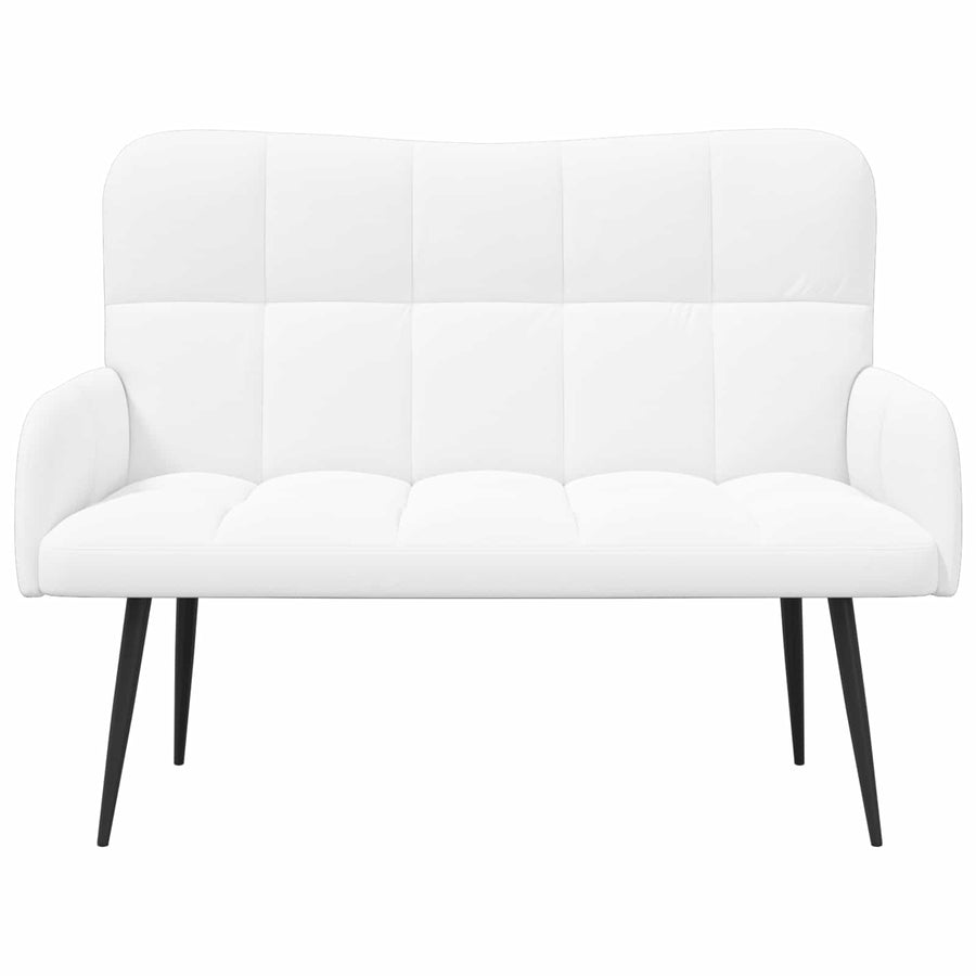 Twee Persoons Sofa Wit 115 x 61 x 87 cm Stof