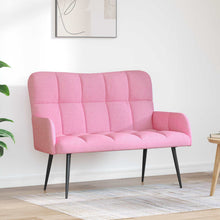 Twee Persoons Sofa Roze 115 x 61 x 87 cm Stof