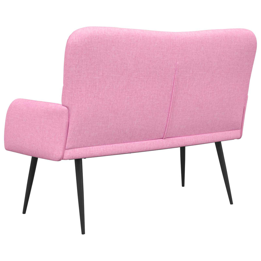 Twee Persoons Sofa Roze 115 x 61 x 87 cm Stof