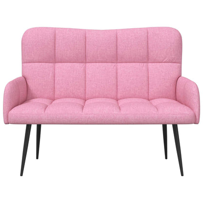Twee Persoons Sofa Roze 115 x 61 x 87 cm Stof