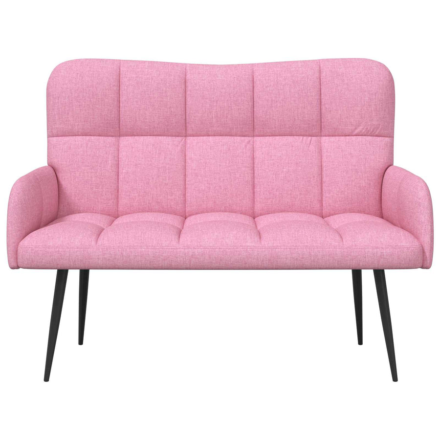Twee Persoons Sofa Roze 115 x 61 x 87 cm Stof
