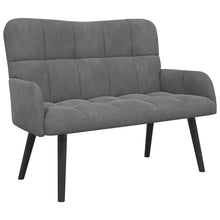 Twee Persoons Sofa Donkergrijs 115 x 61 x 87 cm Fluweel