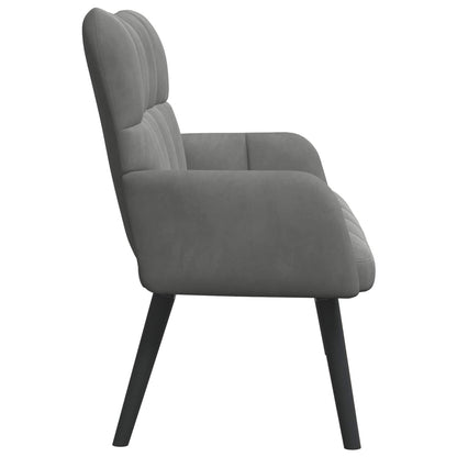 Twee Persoons Sofa Donkergrijs 115 x 61 x 87 cm Fluweel