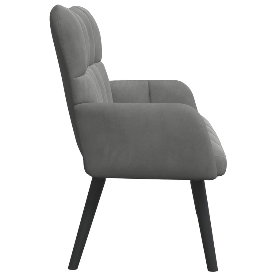 Twee Persoons Sofa Donkergrijs 115 x 61 x 87 cm Fluweel
