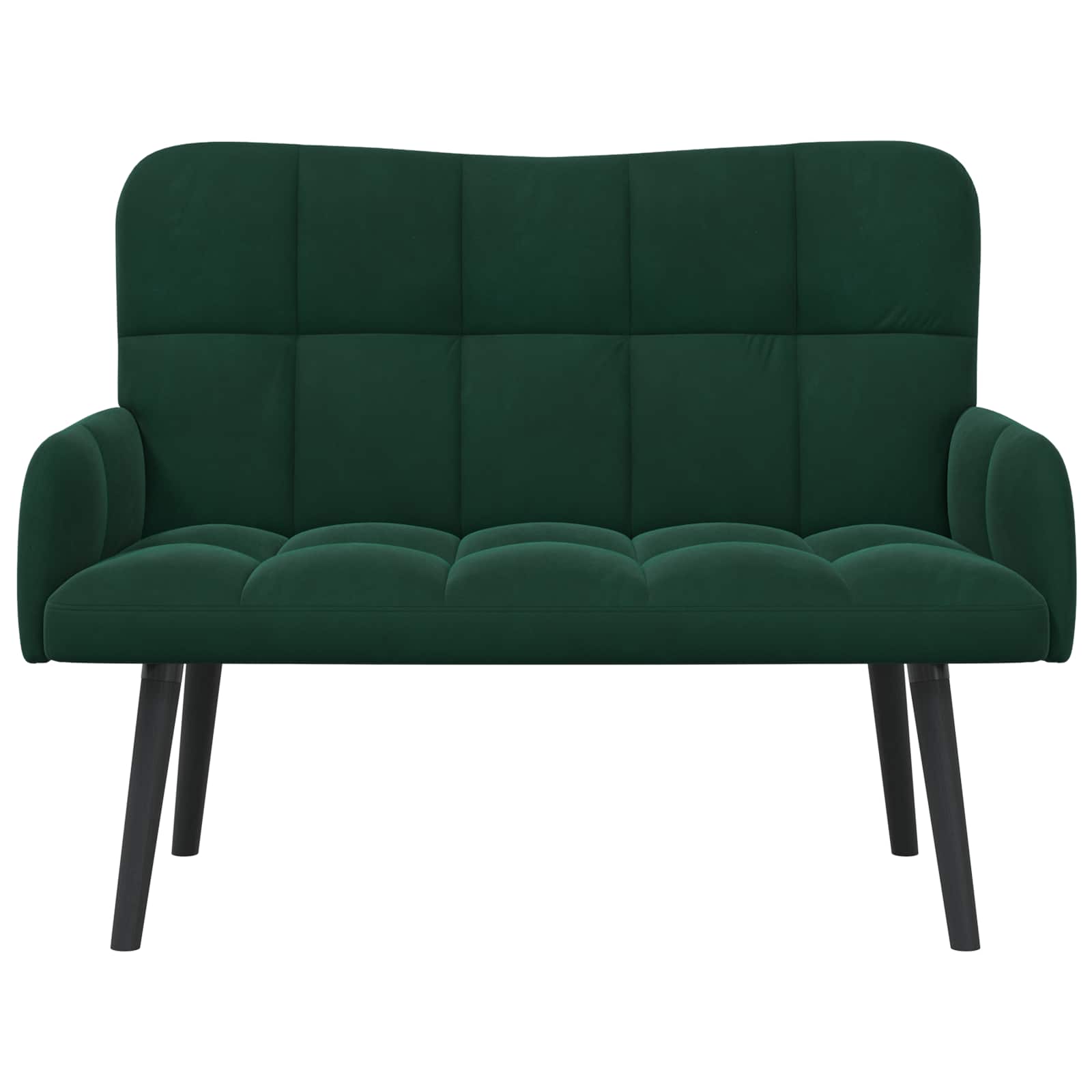Twee Persoons Sofa Donkergroen 115 x 61 x 87 cm Fluweel