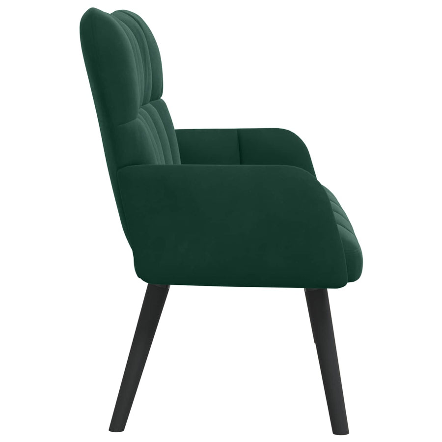 Twee Persoons Sofa Donkergroen 115 x 61 x 87 cm Fluweel