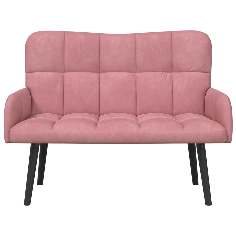 Twee Persoons Sofa Roze 115 x 61 x 87 cm Fluweel