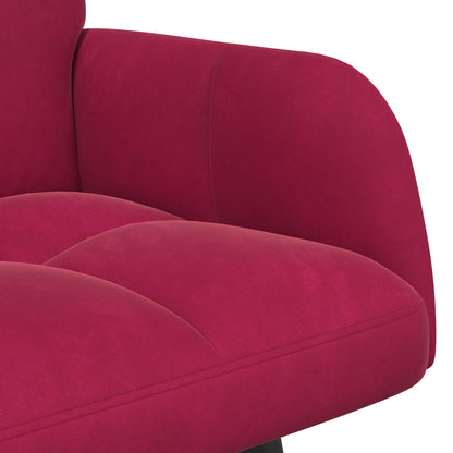 Twee Persoons Sofa Wijnrood 115 x 61 x 87 cm Fluweel