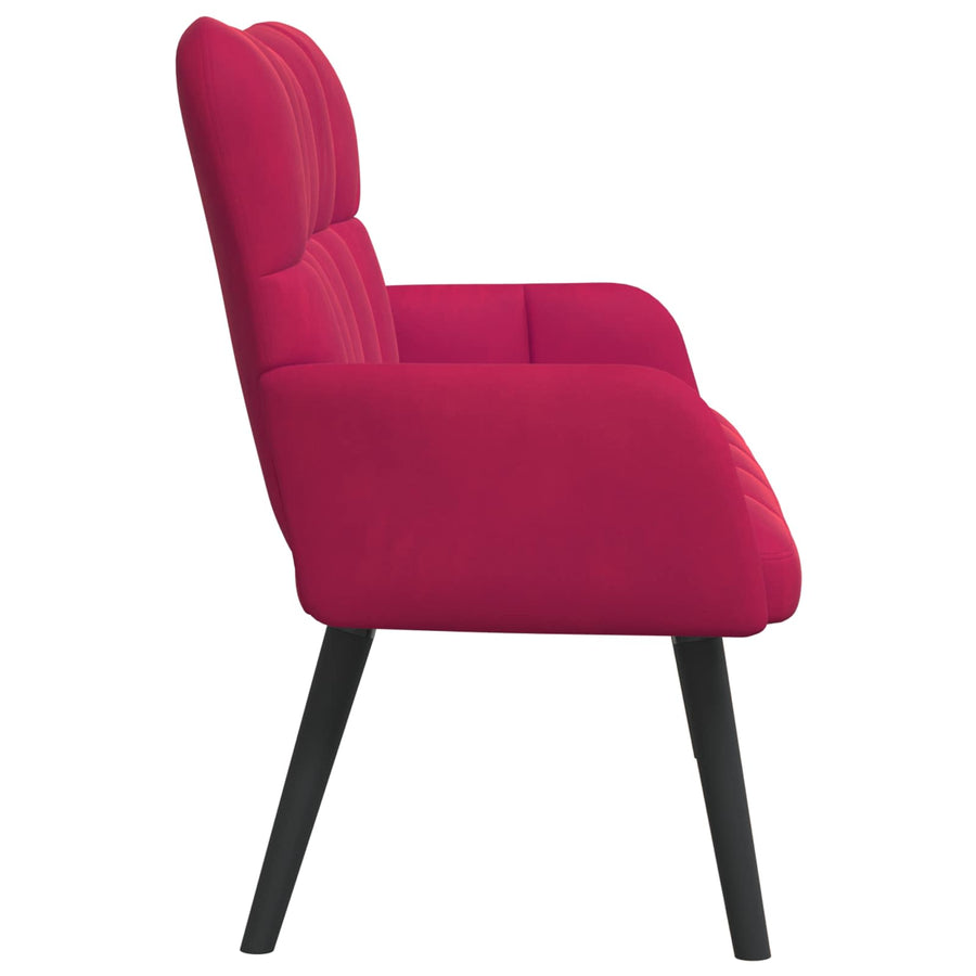 Twee Persoons Sofa Wijnrood 115 x 61 x 87 cm Fluweel