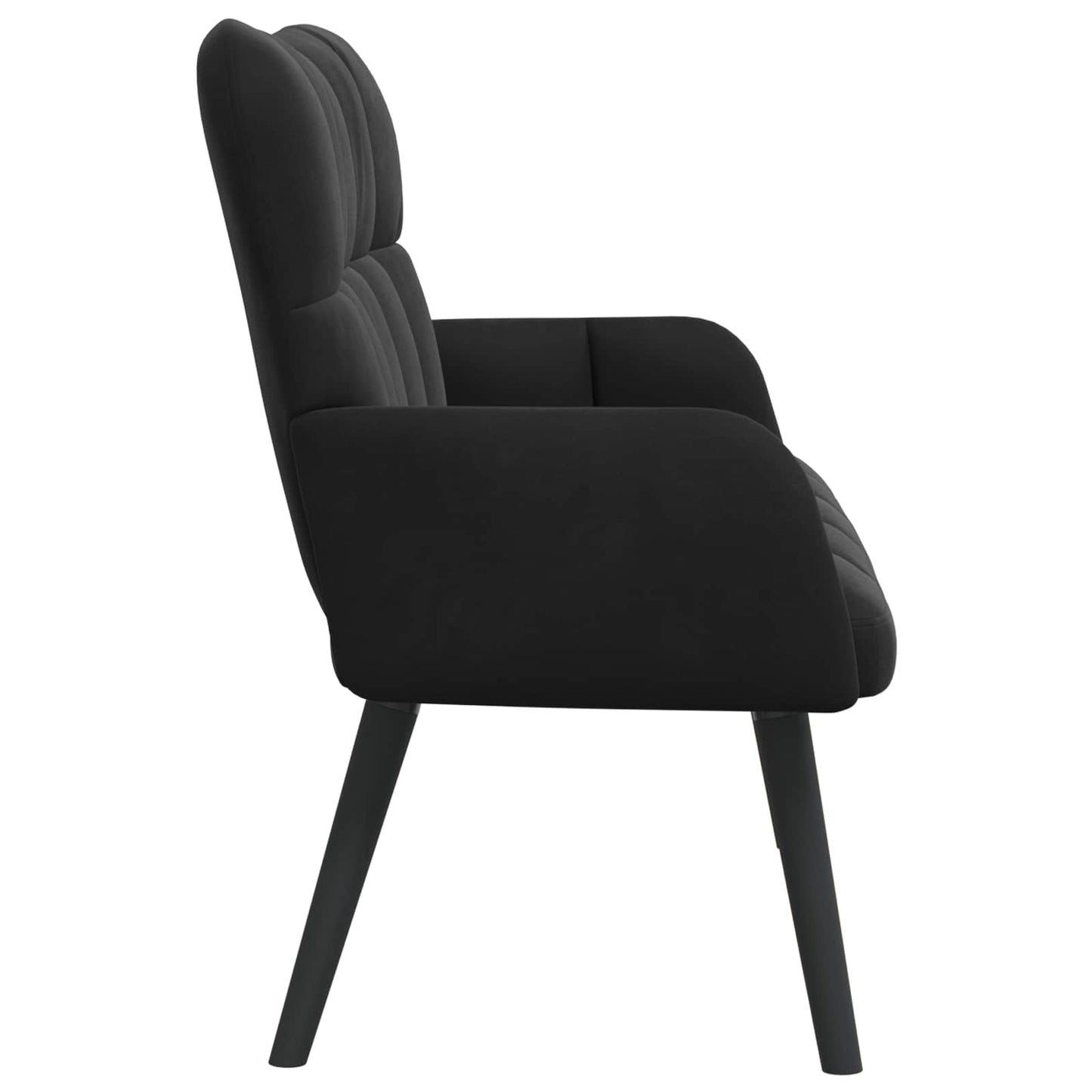 Twee Persoons Sofa Zwart 115 x 61 x 87 cm Fluweel