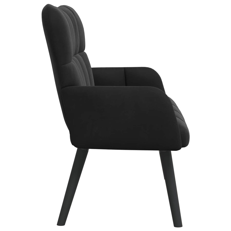 Twee Persoons Sofa Zwart 115 x 61 x 87 cm Fluweel