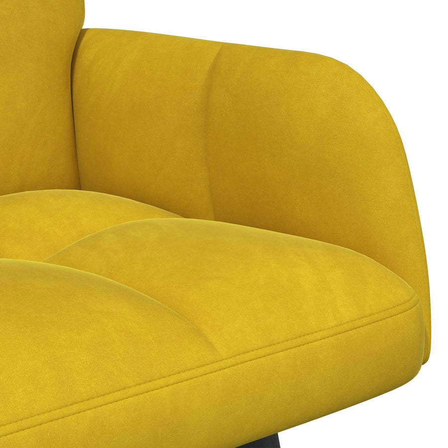 Twee Persoons Sofa Geel 115 x 61 x 87 cm Fluweel
