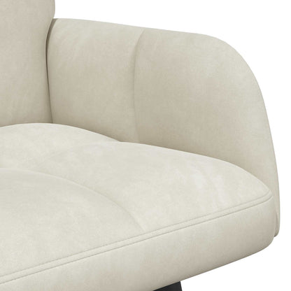 Twee Persoons Sofa Crème 115 x 61 x 87 cm Fluweel