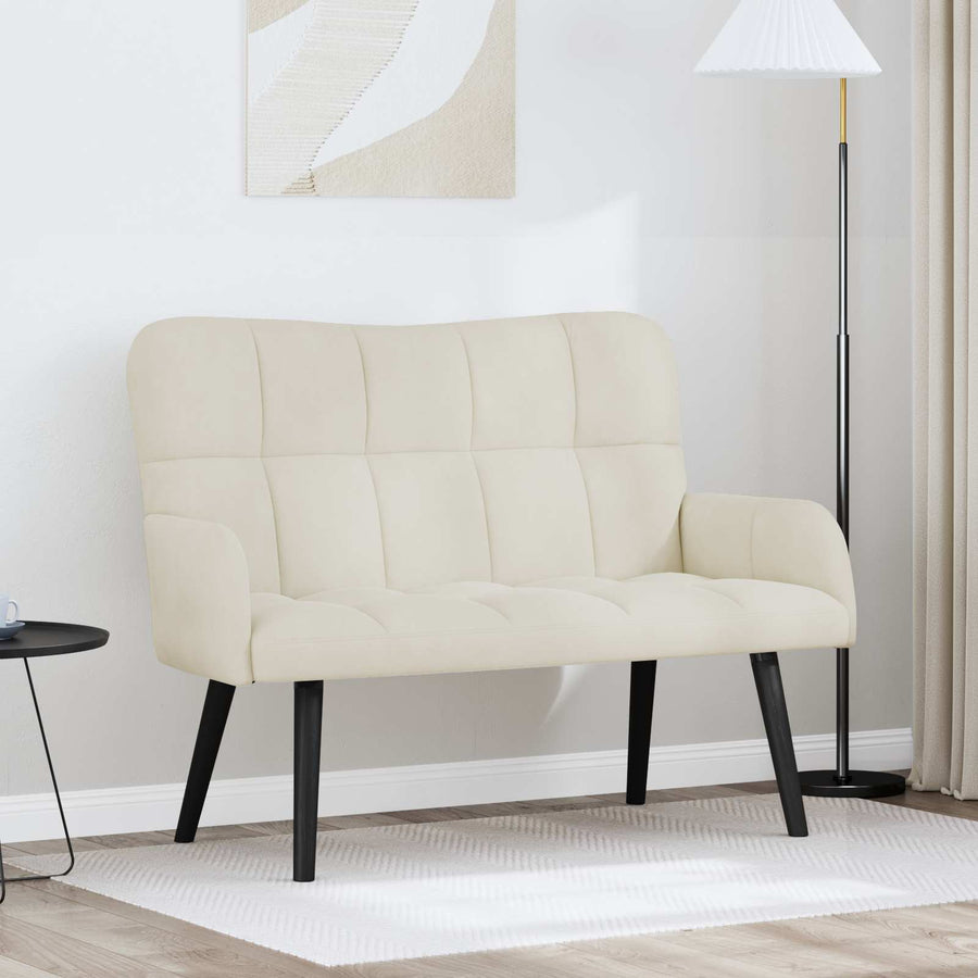 Twee Persoons Sofa Crème 115 x 61 x 87 cm Fluweel
