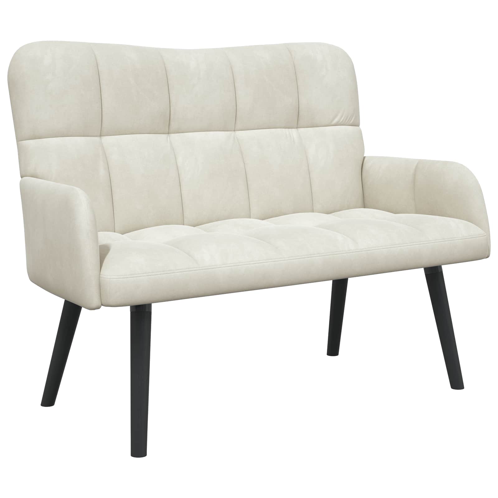 Twee Persoons Sofa Crème 115 x 61 x 87 cm Fluweel
