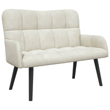 Twee Persoons Sofa Crème 115 x 61 x 87 cm Fluweel