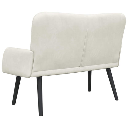 Twee Persoons Sofa Crème 115 x 61 x 87 cm Fluweel