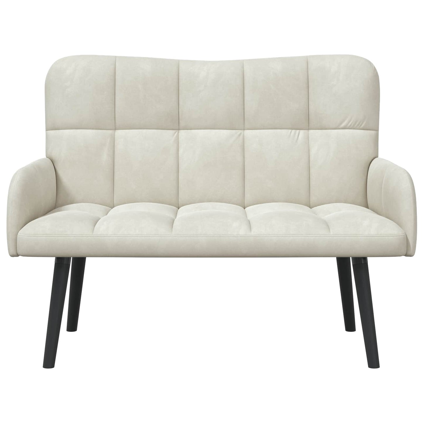 Twee Persoons Sofa Crème 115 x 61 x 87 cm Fluweel