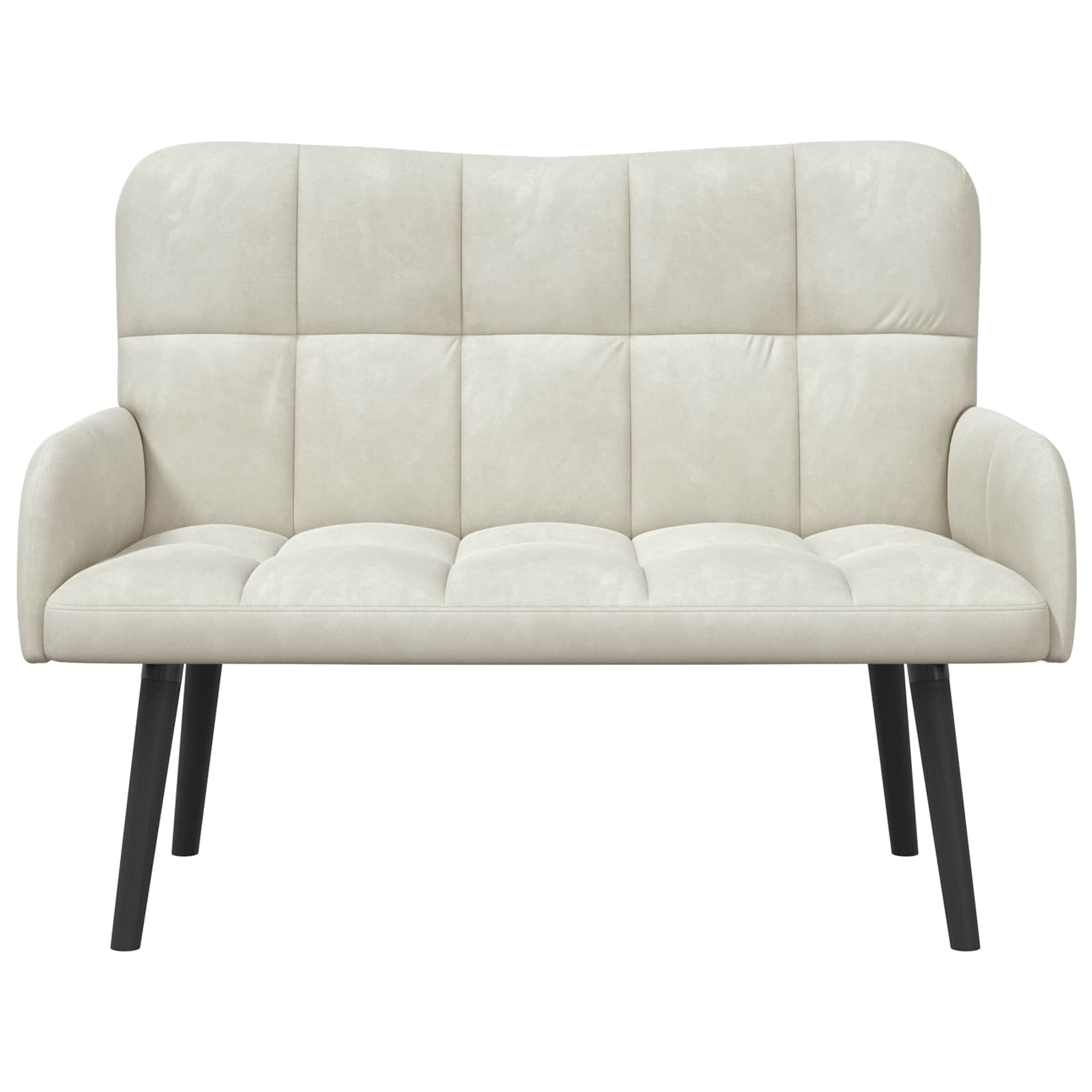 Twee Persoons Sofa Crème 115 x 61 x 87 cm Fluweel