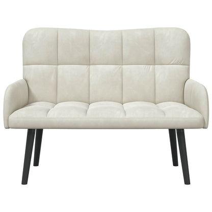 Twee Persoons Sofa Crème 115 x 61 x 87 cm Fluweel
