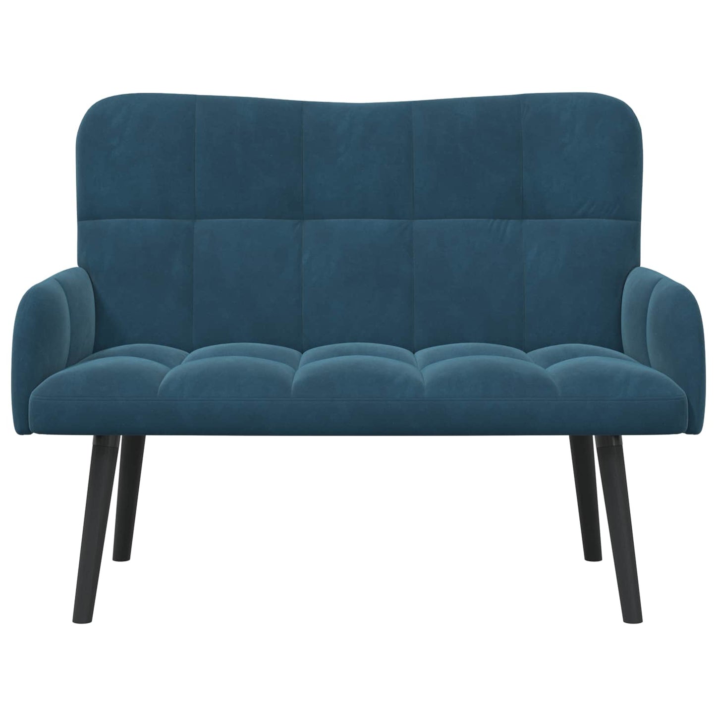 Twee Persoons Sofa Blauw 115 x 61 x 87 cm Fluweel