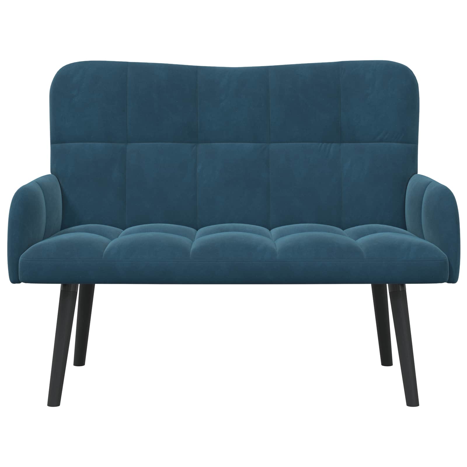 Twee Persoons Sofa Blauw 115 x 61 x 87 cm Fluweel
