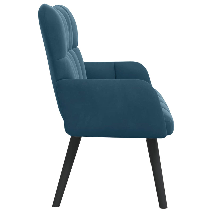 Twee Persoons Sofa Blauw 115 x 61 x 87 cm Fluweel